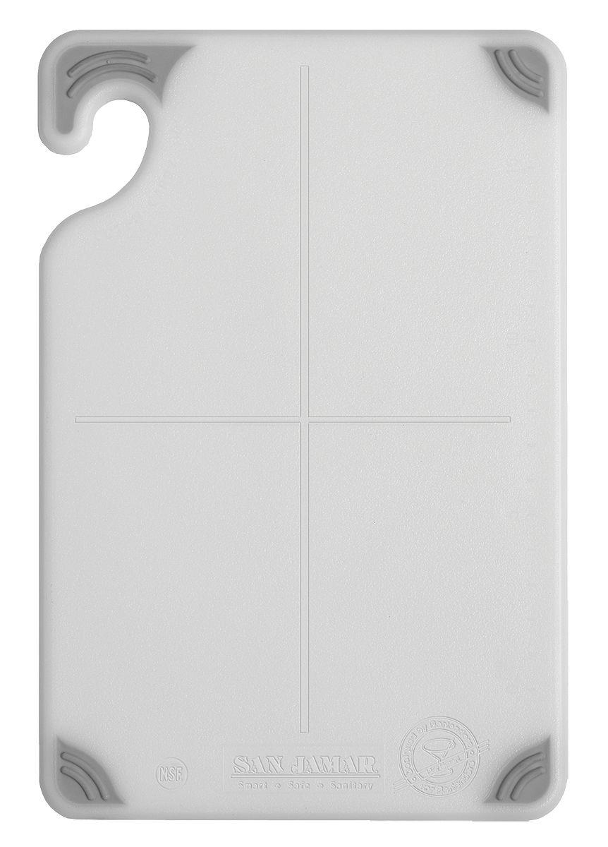 SAN JAMAR CBG6938WHGR Cutting Board,6x9,White