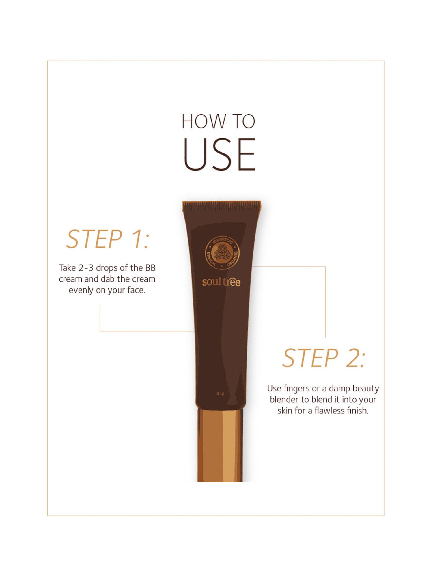 SoulTree Ayurvedic BB Cream - Soft Beige - 30 gm | Organic BB Cream