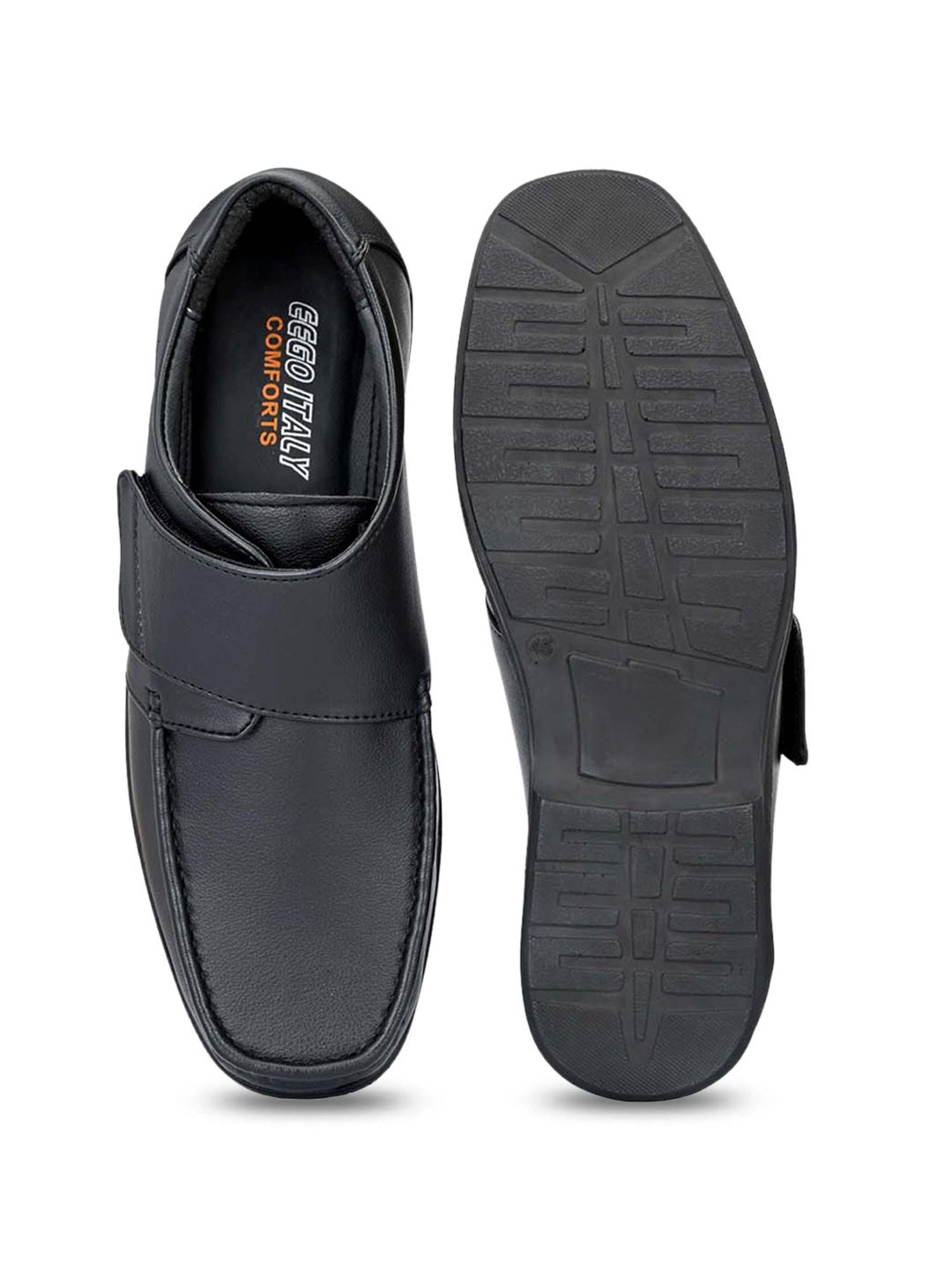 Eego Italy Men's Black Formal Loafers