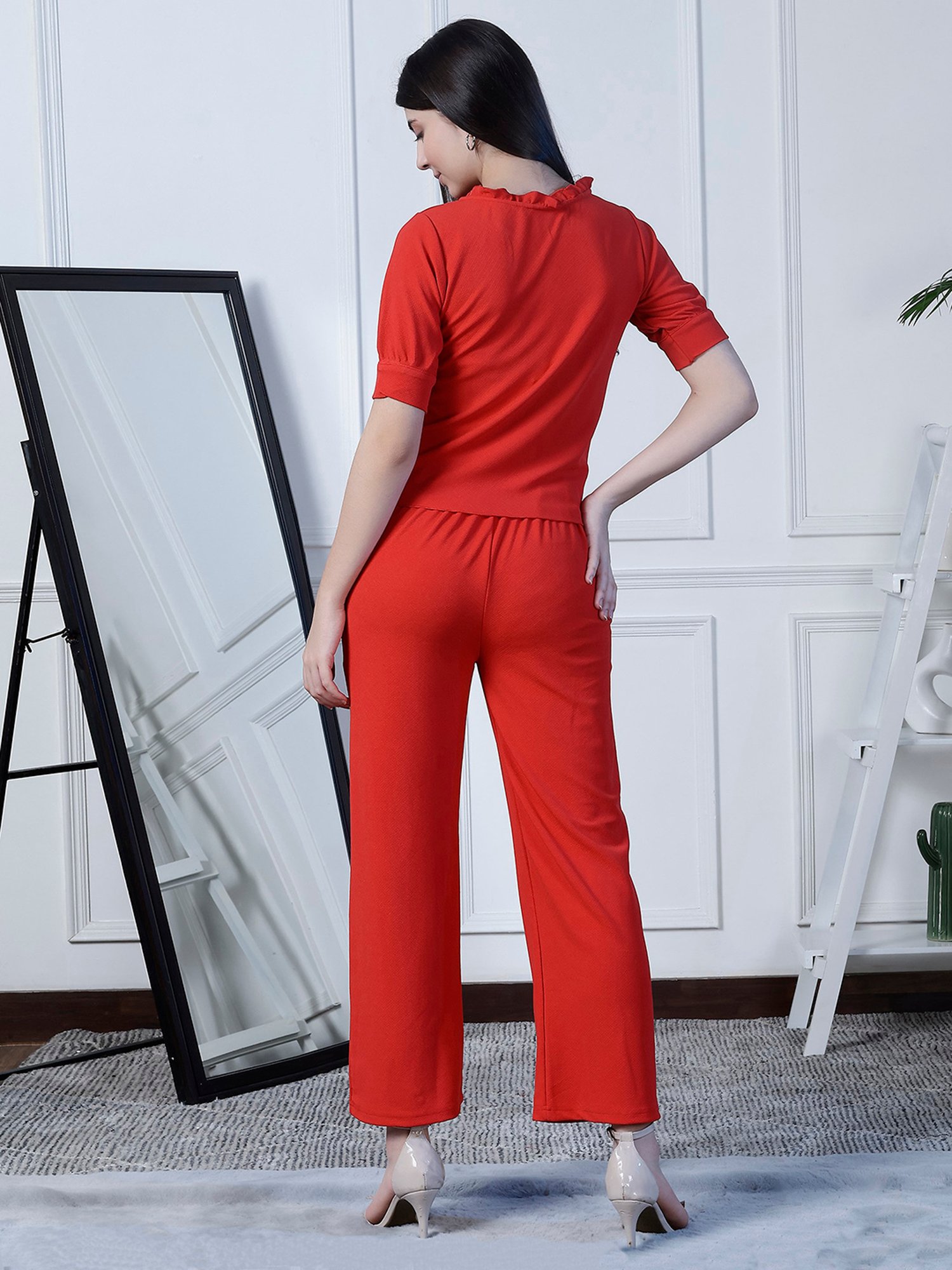 NEUDIS Red Maxi Co-Ord Set