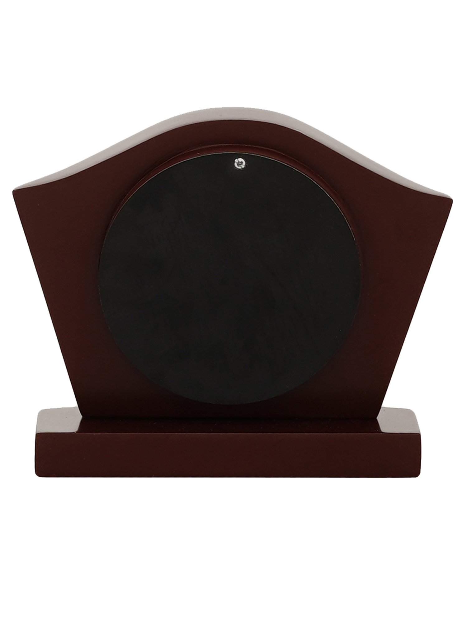 CHRONIKLE Elegant Square Rosewood Brown Wood Table or Desk Clock