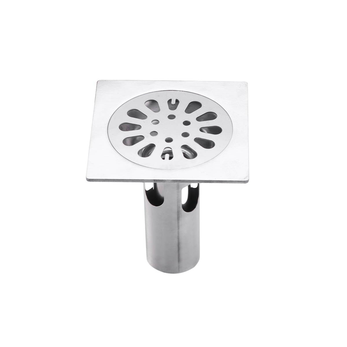 Fashion Bathroom Drain Cover Durable Stainless Steel Shower Drain Cap with Lid for Floor Laundry Kitchen Bathroom(Random Pattern)