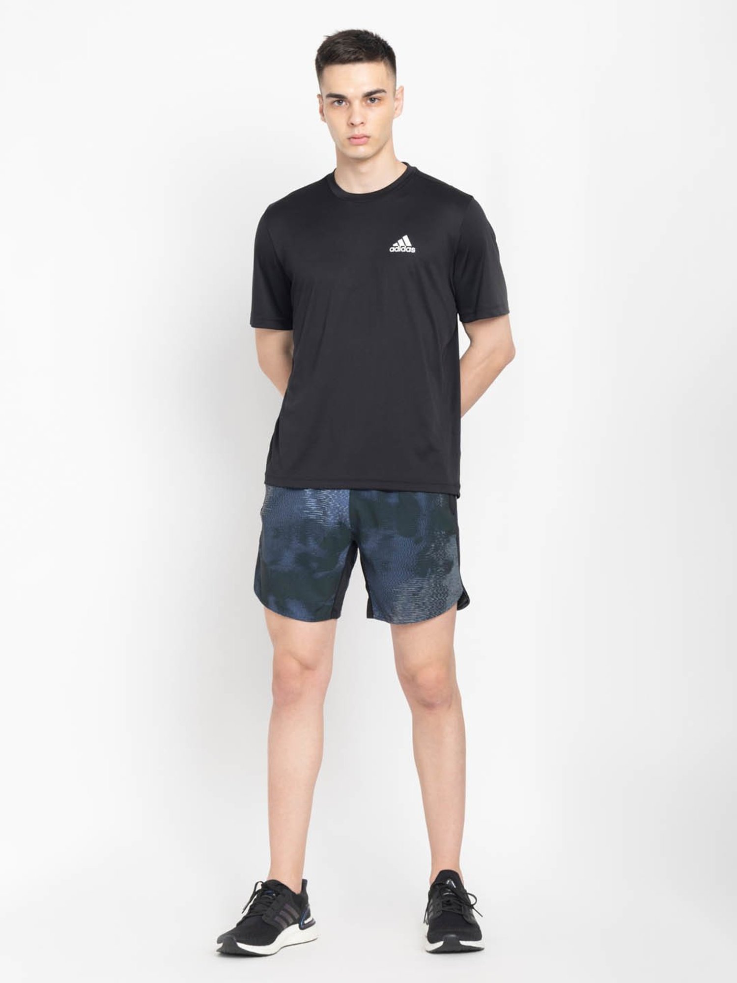 Adidas Multicolored Regular Fit Printed Sports Shorts