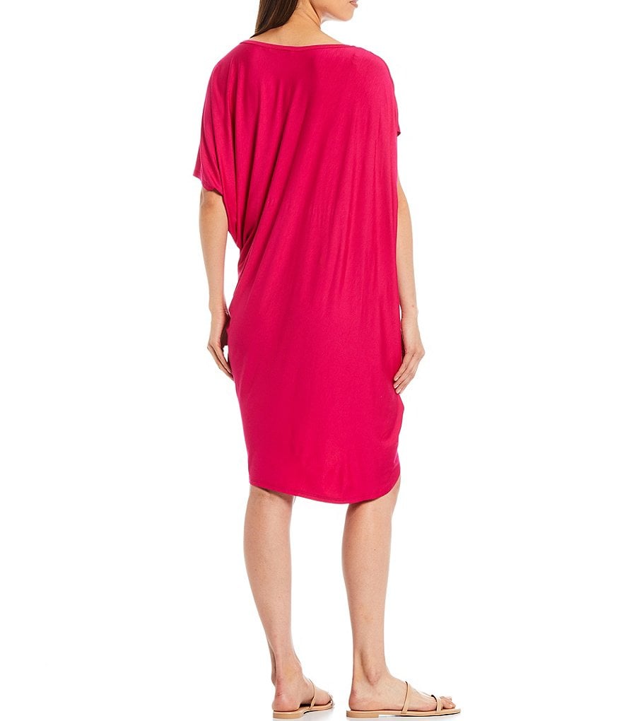 Trina Turk One Shoulder Asymmetric Hem Radiant Dress