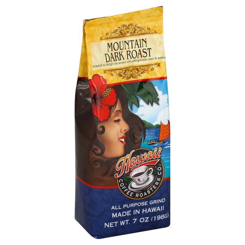 Hawaii Coffee Roasters Co. Mountain Dark Roast All Purpose Grind Coffee - 7oz