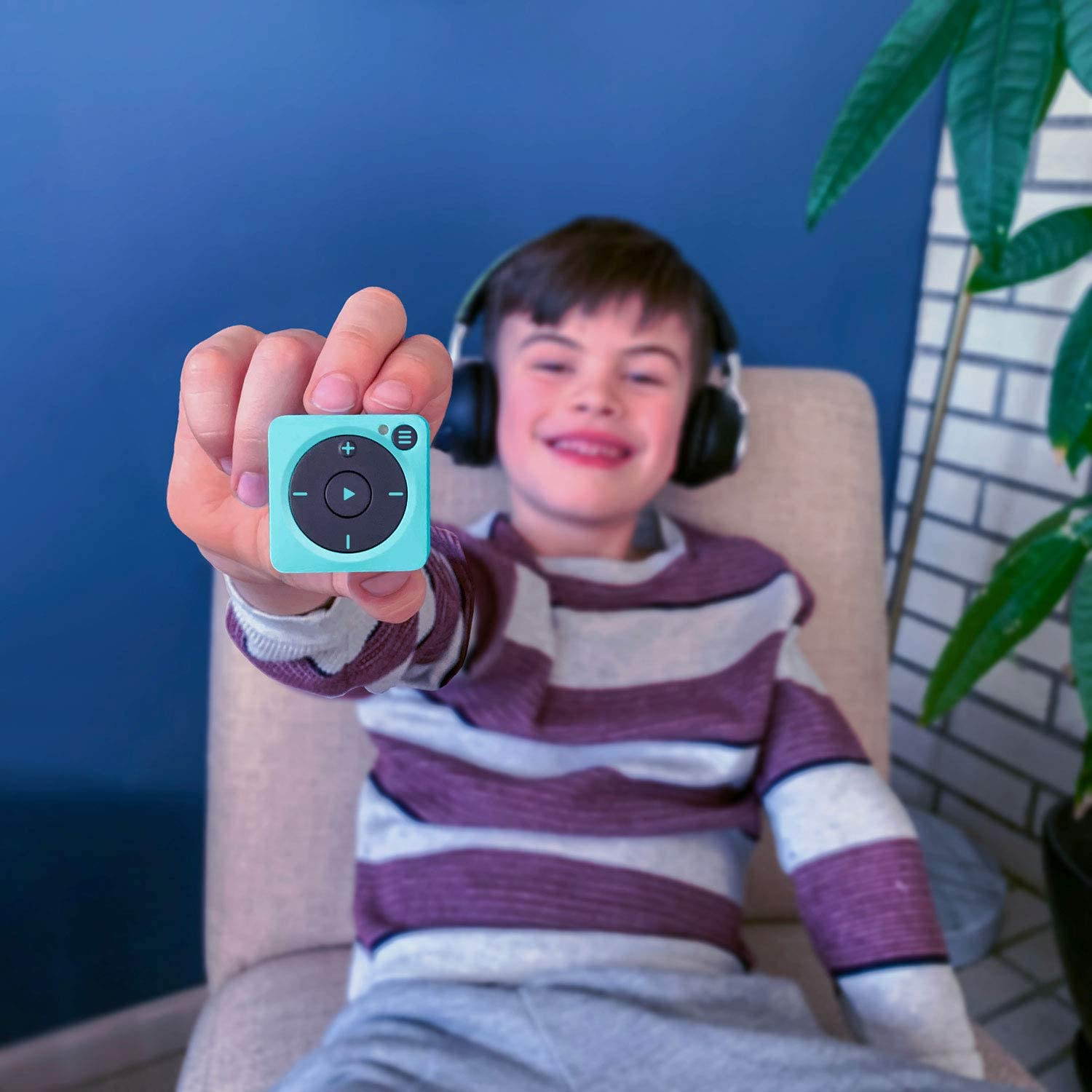 Mighty Vibe Spotify Music Player - Bluetooth & Wired Headphones - 1,000+ Song Storage - No Phone Needed - Black