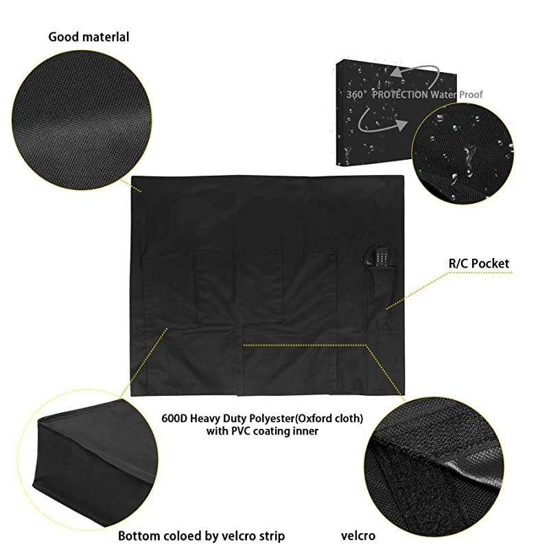 Outdoor TV Cover Waterproof,Weatherproof, Dust-Proof TV Cover with Scratch Resistant Interior to Protect Flat Screen TVs - Fits Most TV Mounts,Stands, Carts by  (46"-49")