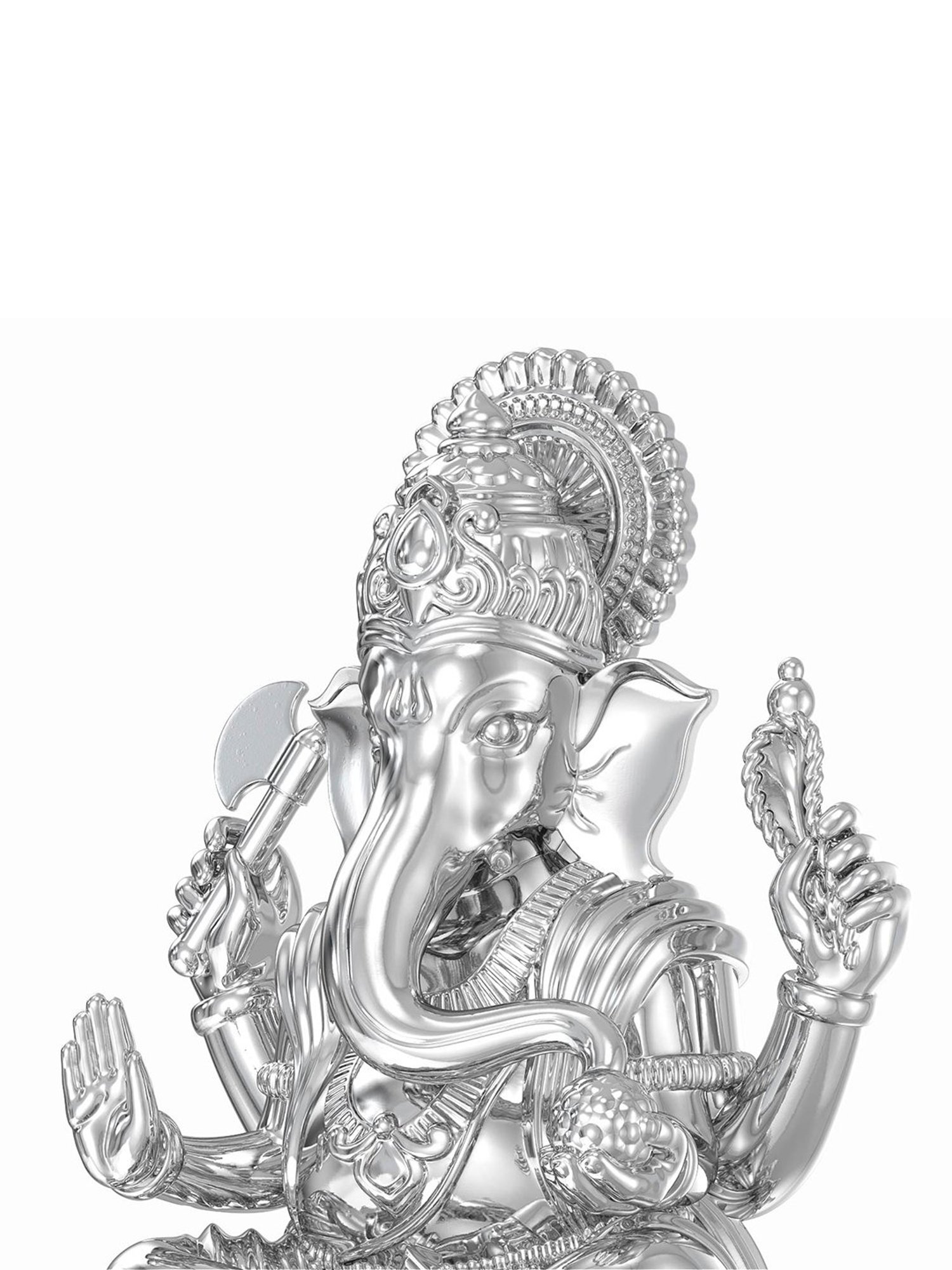 Sri Jagdamba Pearls 0.8 Silver Vishnu Idol
