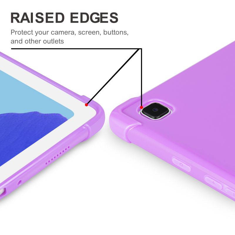 KIQ Slim & Lightweight Premium TPU Skin Case Cover for Samsung Galaxy Tab A7 10.4 2020 T500 SM-T500 [Black]