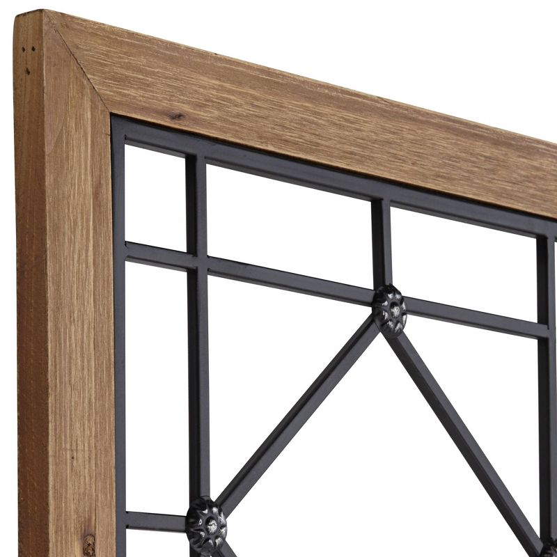 River Parks Studio Winston Matte Black and Brown 47 1/4" High Window Wall Art