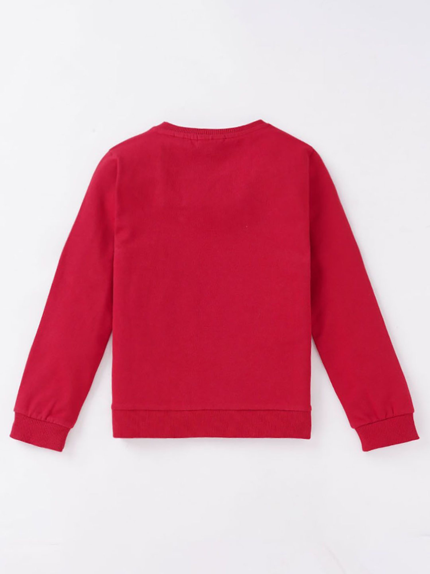 Ed-a-Mamma Kids Red Printed  Sweatshirt