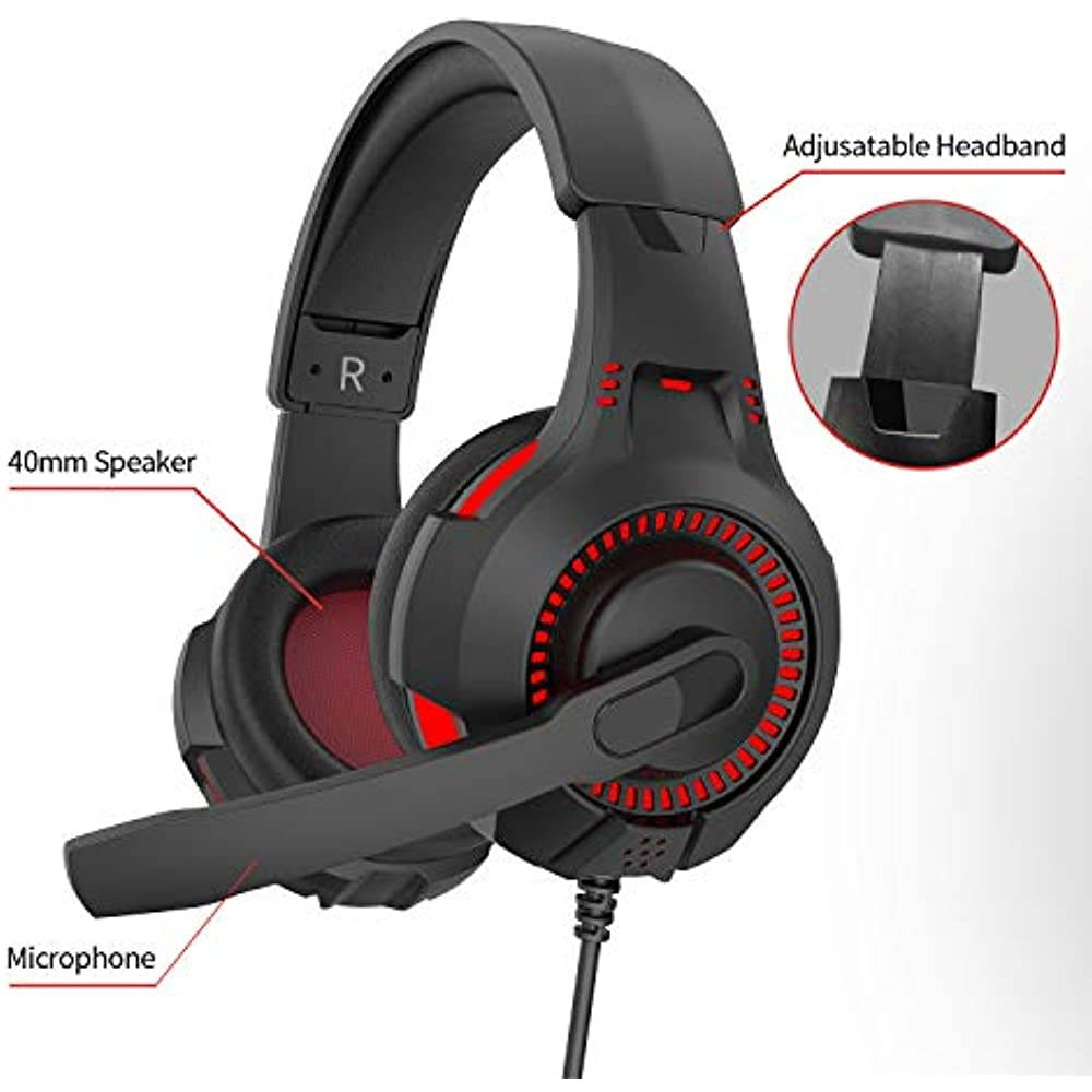 HAVIT Gaming Keyboard Mouse Headset & Mouse Pad Kit, Rainbow LED Backlit Wired, Over Ear Headphone with Mic for PC, Computer, Xbox ONE & PS4, Tablet, Mobile Phones