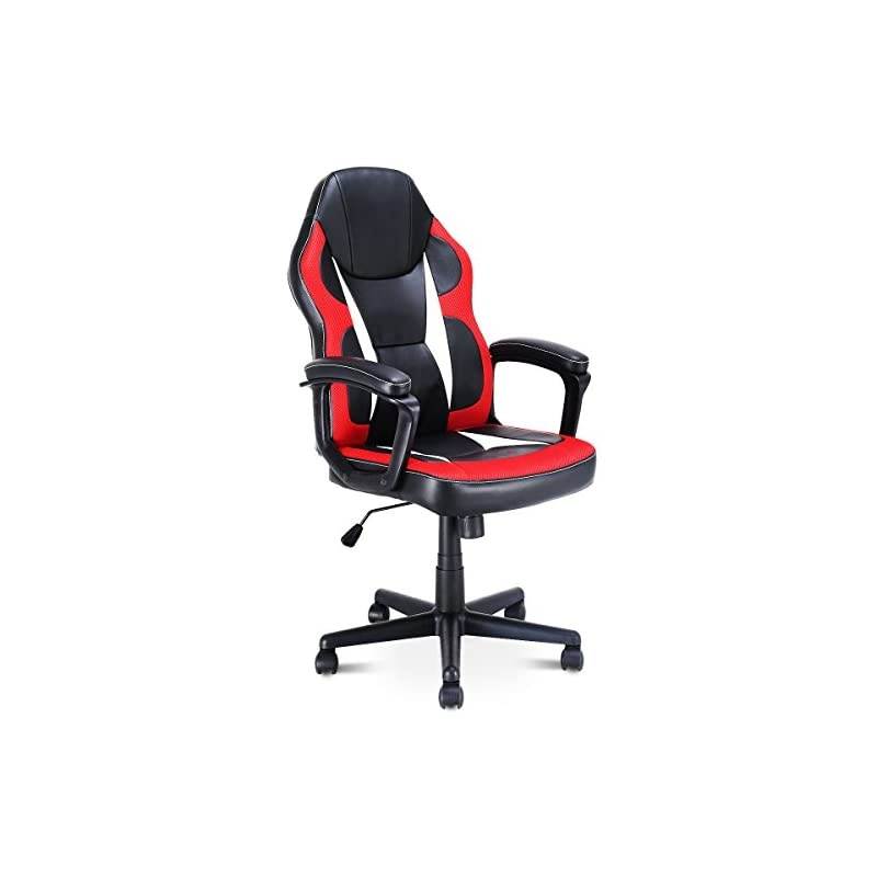Gaming Chair Executive Home Office Chair Racing Style Desk Task Computer Chair Swiveling Multidirectional Wheels Adjustable Height Ergonomic Highback Armchair (Style 3)