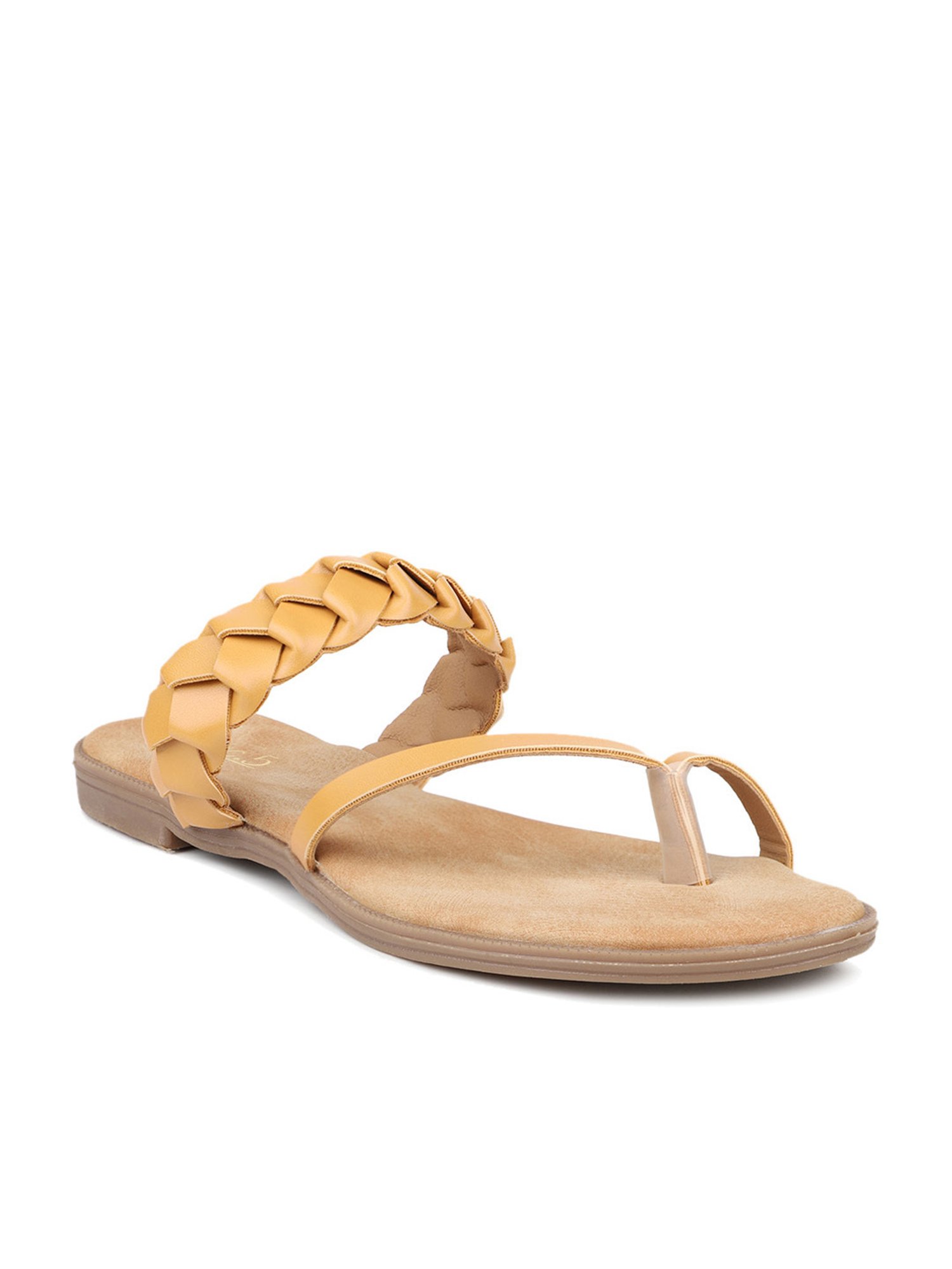 Inc.5 Women's Beige Toe Ring Sandals