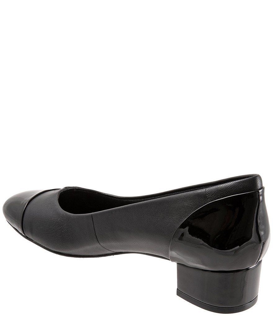 Trotters Daisy Leather Cap Toe Pumps