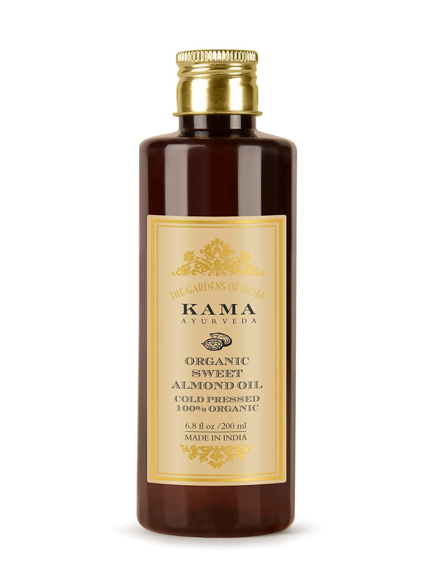 Kama Ayurveda Cold Pressed Organic Sweet Almond Oil 200 ml (Unisex)