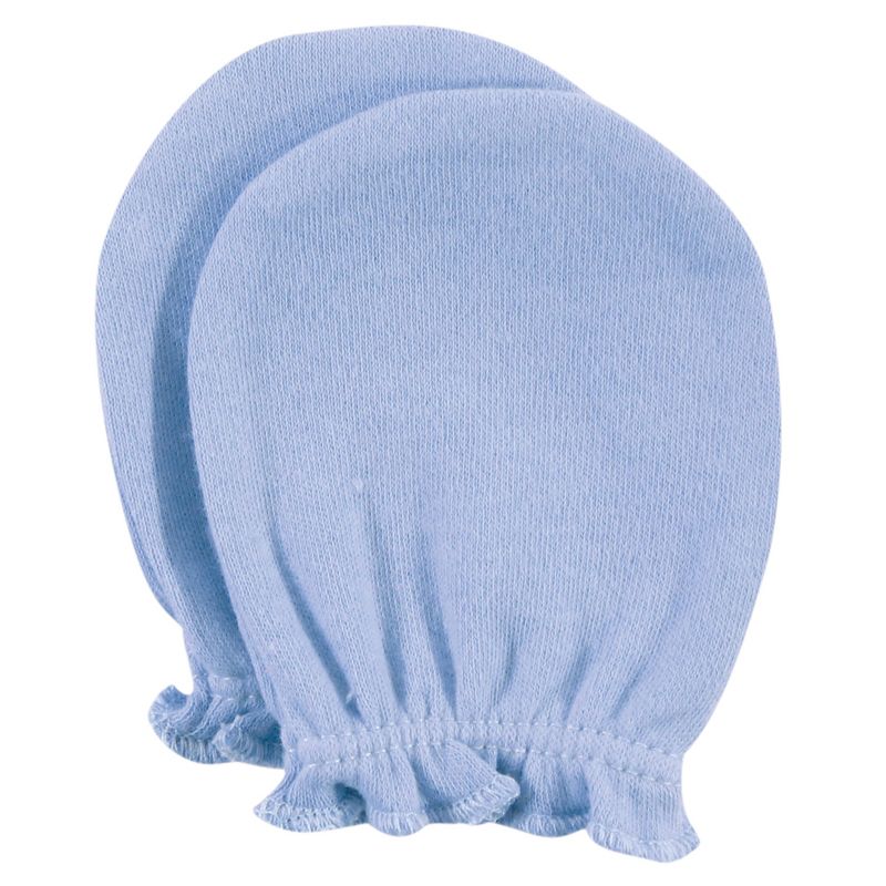 Luvable Friends Baby Cotton Scratch Mittens 4pk, Owl, One Size