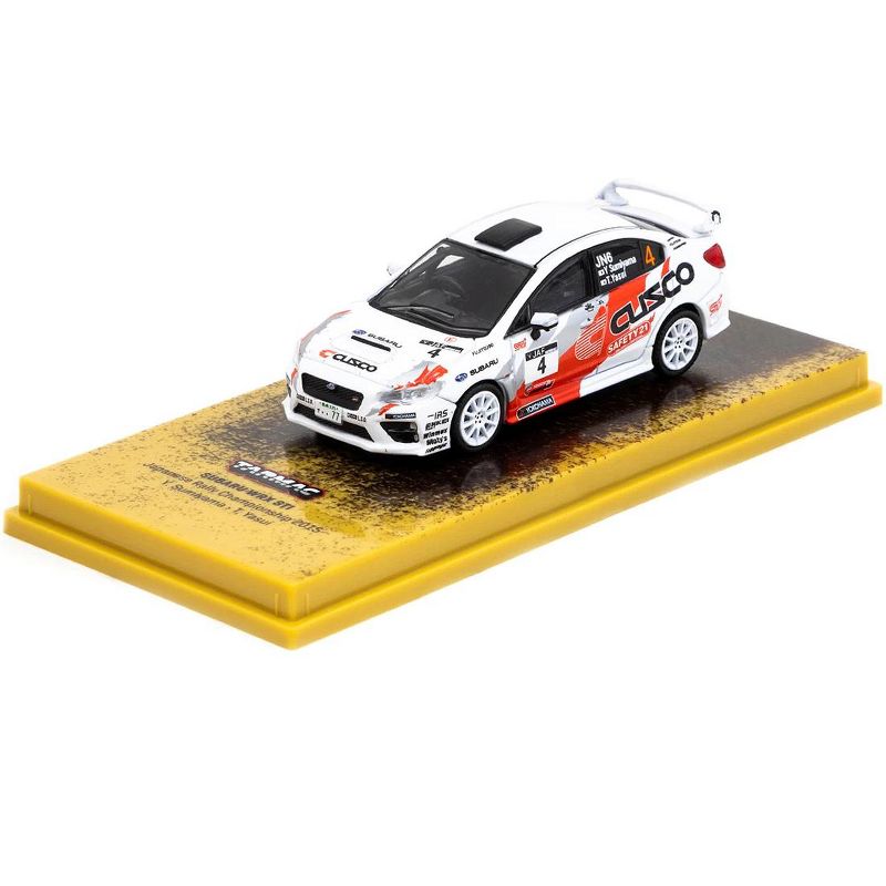 Subaru WRX STi #4 Y. Sumiyama - T. Yasui Japanese Rally Championship (2015) 1/64 Diecast Model Car by Tarmac Works