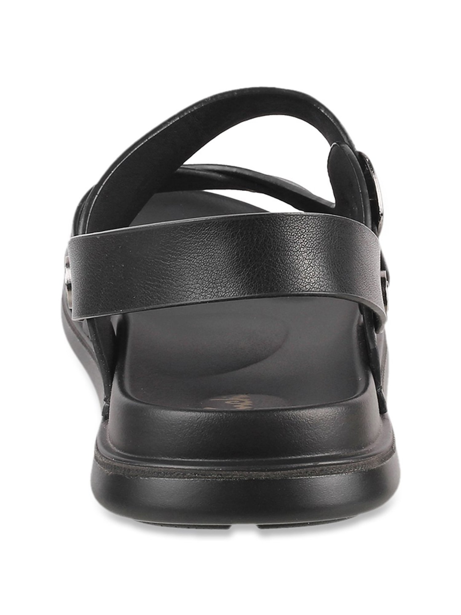 Da Vinchi by Metro Men's Black Sling Back Sandals