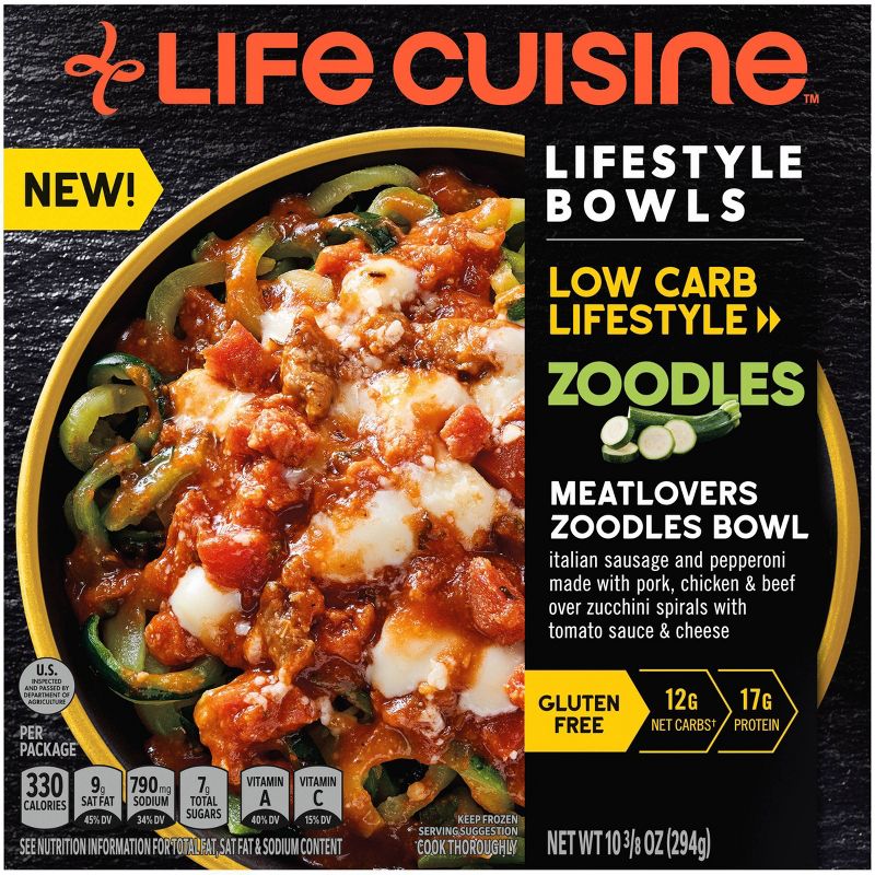 Life Cuisine Frozen Low Carb Meatlovers Zoodles - 10oz