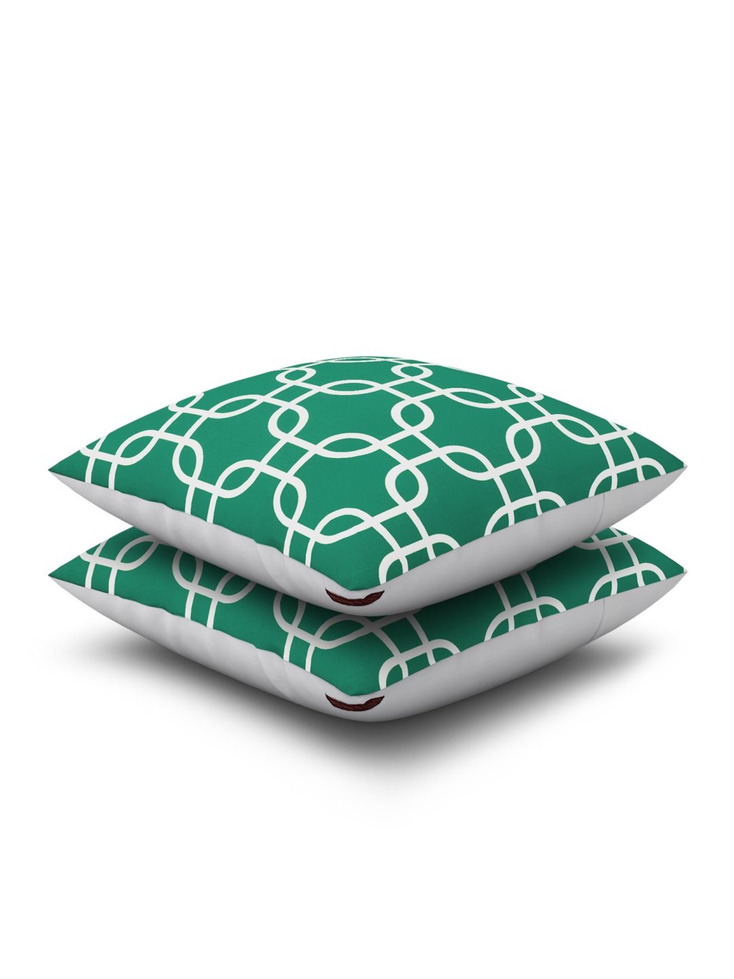 SEJ by Nisha Gupta Green Cushion Covers - Set of 2