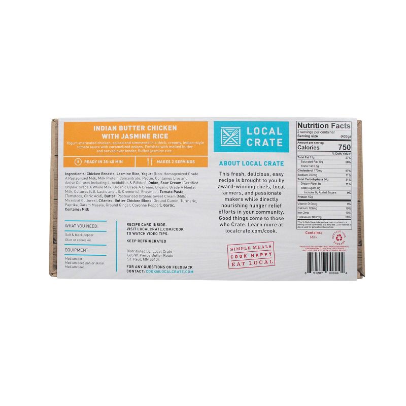 Local Crate Indian Butter Chicken with Jasmine Rice by Food52 - 31oz