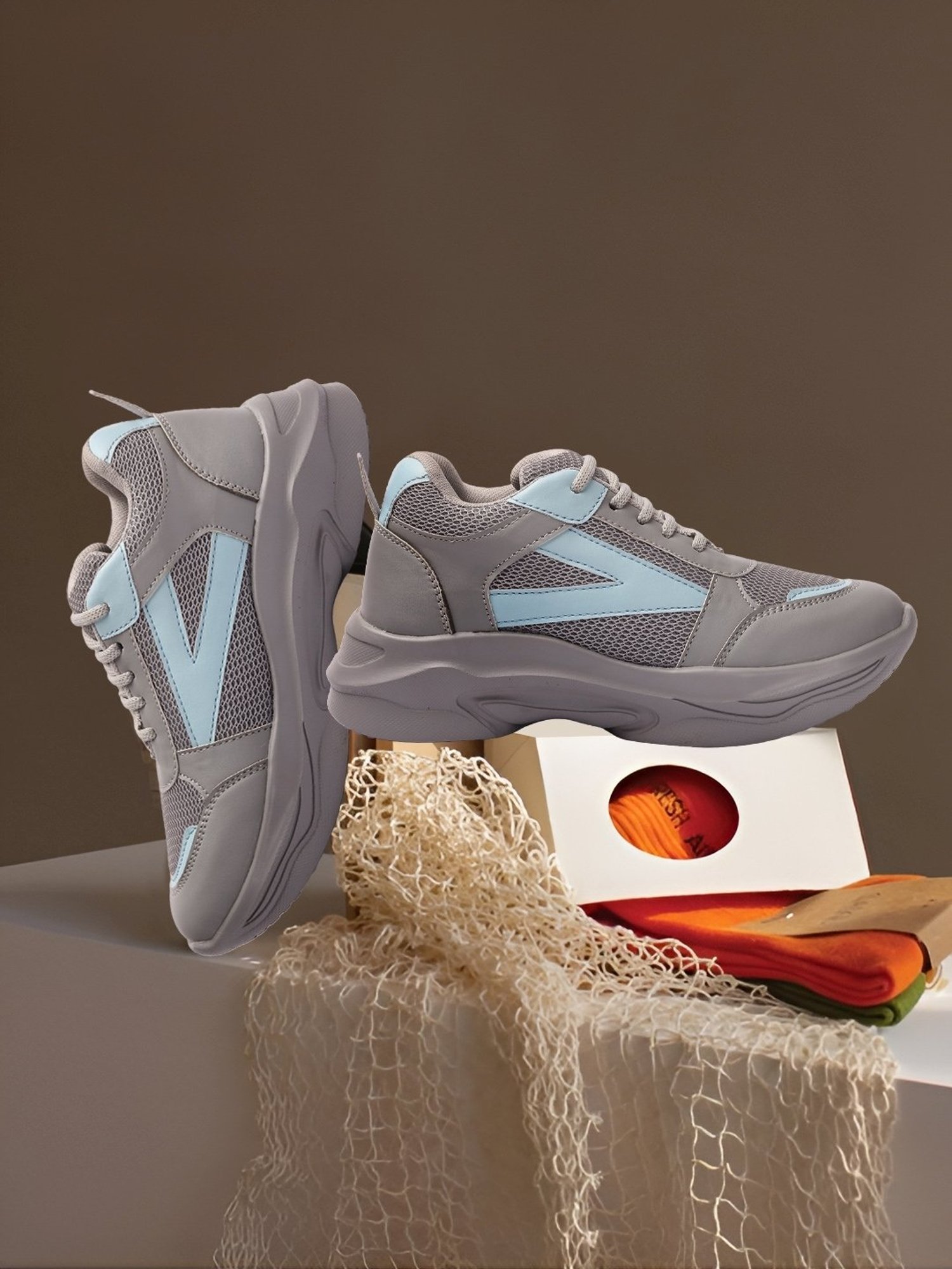 Iconics Women's Grey Running Shoes