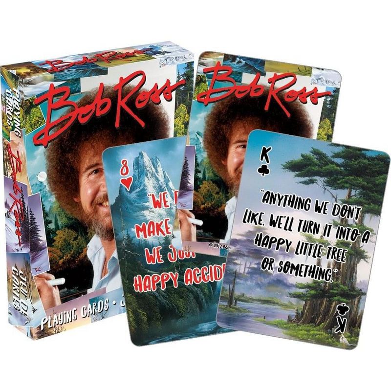NMR Distribution Bob Ross Quotes Multi-Image Playing Cards, Deck of 52