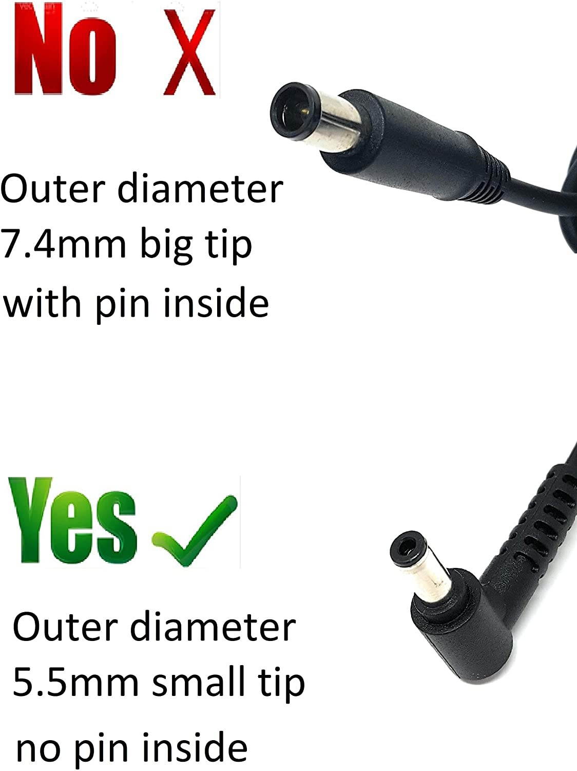 19.5V 9.23A 180W AC Adapter Power Supply Charger for Gigabyte Aero 15X v8-BK4 Gigabyte P35W v2 P25X v2 P25W v2 P35X v3 P37X P35X v4 P37W v4 w/ 5.5mm Plug Tip; Not A 200W or 230W Charger for Gigabyte