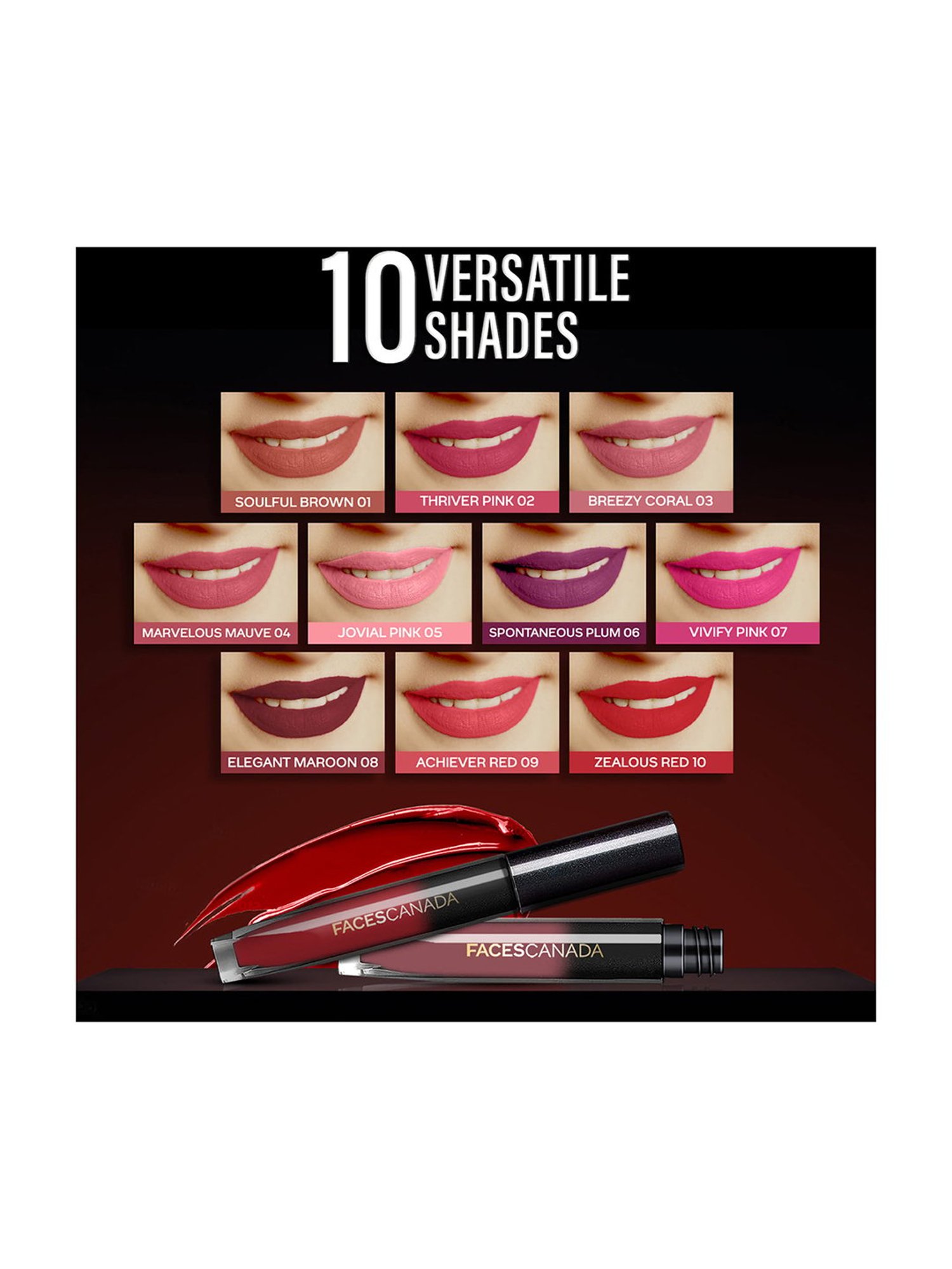 FACES CANADA Comfy Silk Lip Color Achiever Red 09 - 3 ml