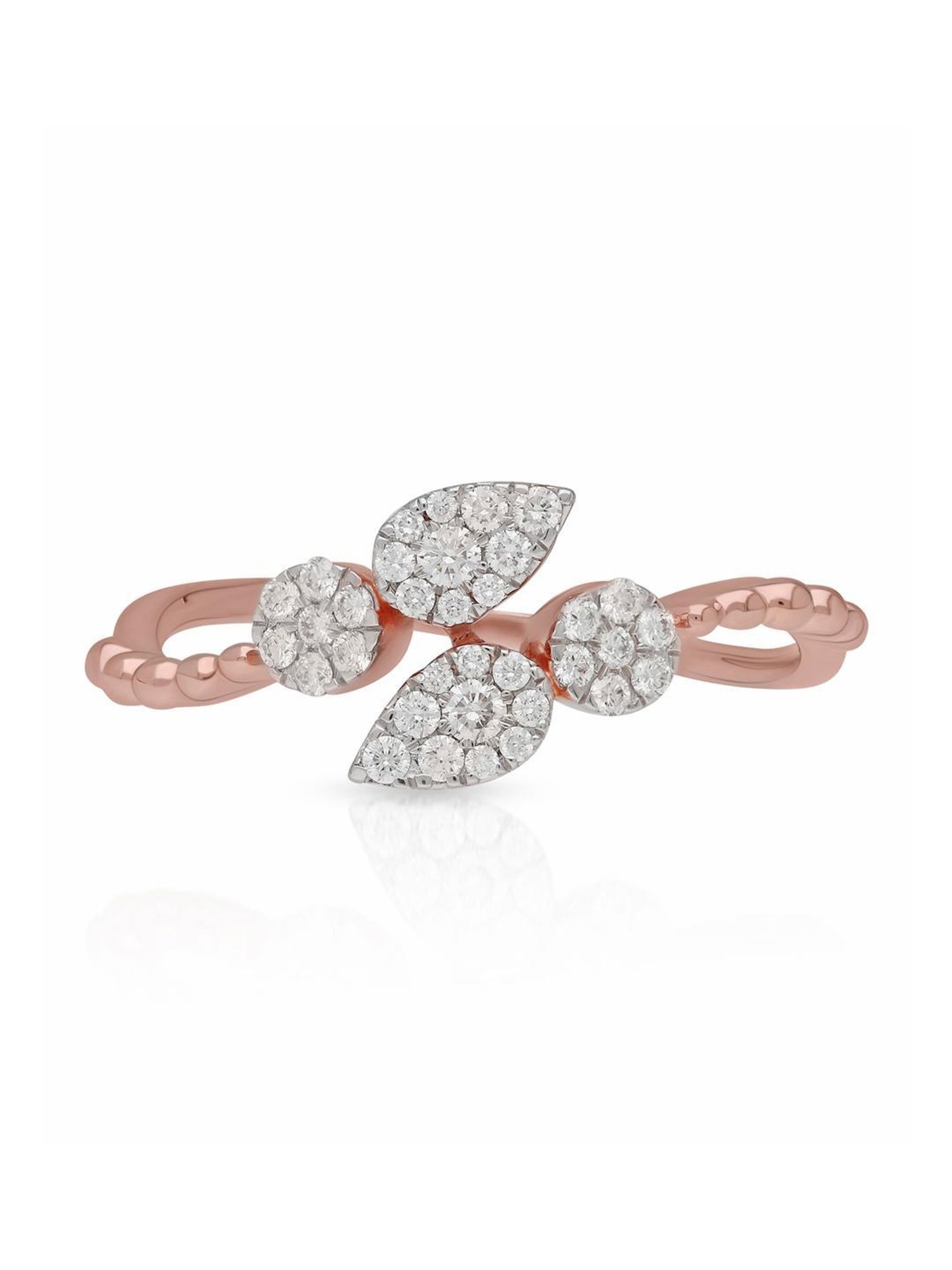 Malabar Gold and Diamonds 18k IGI Certified Diamond Rose Gold Ring for Women