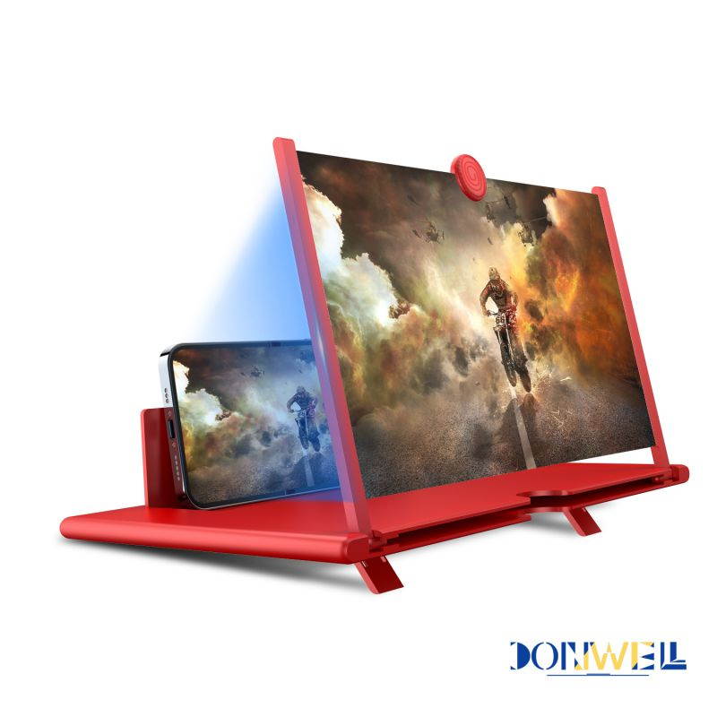Donwell 12" Mobile Phone Screen Magnifier 3D HD Video Amplifier Pull-out Stand Bracket For Apple iPhone 11/11Pro/11Pro Max/12/12 Pro/12 Pro Max,For Samsung Galaxy Note 20/20 Ultra/Note 10+/10+5G