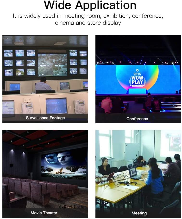 Docooler SDI to All Scaler Converter Multifunction Converter SDI to HDMI/DVI/VGA/CVBS Converter 1080P Free-Switching Adapter