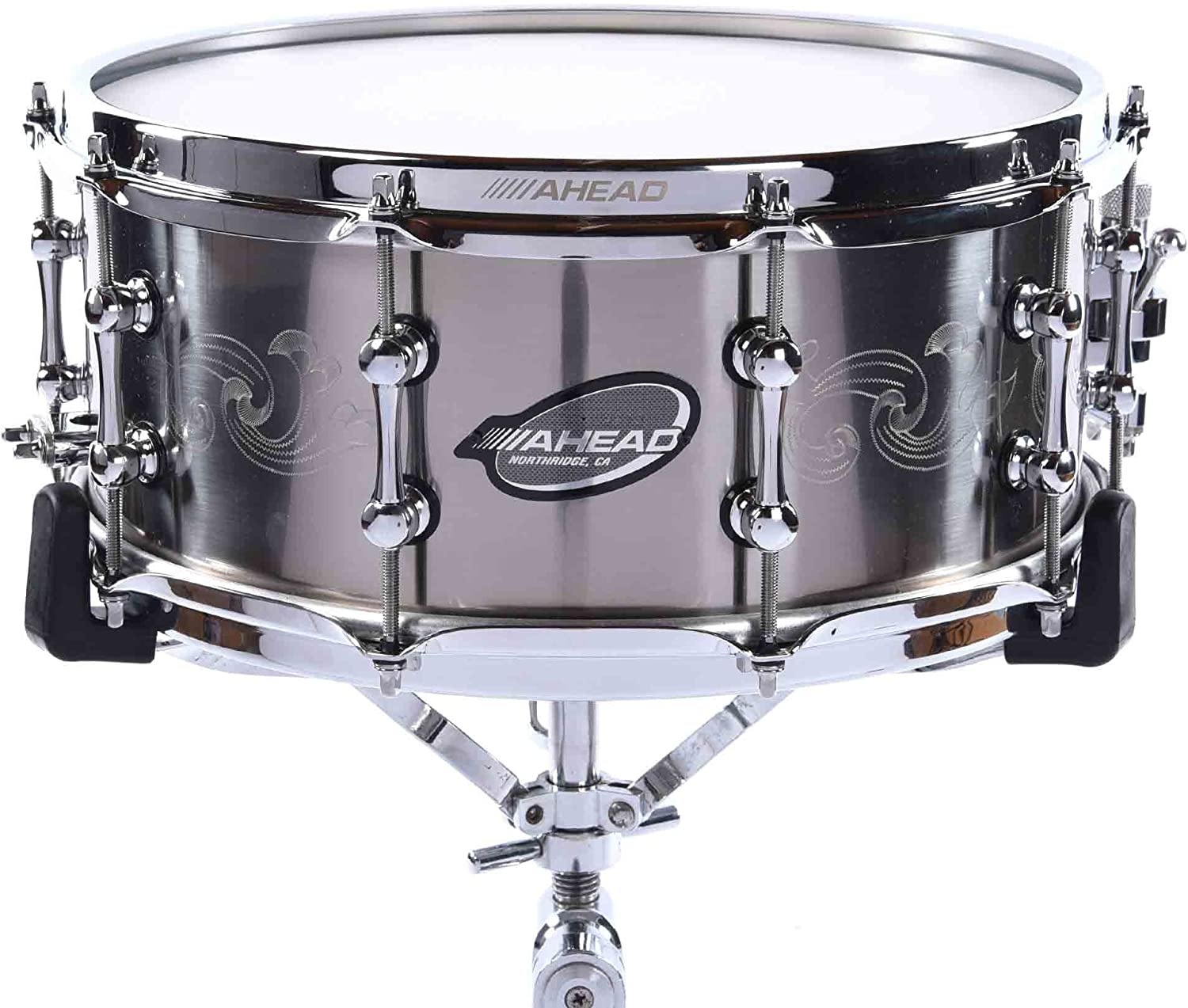 Ahead 6"x14" Engraved Titanium 1mm Snare Drum