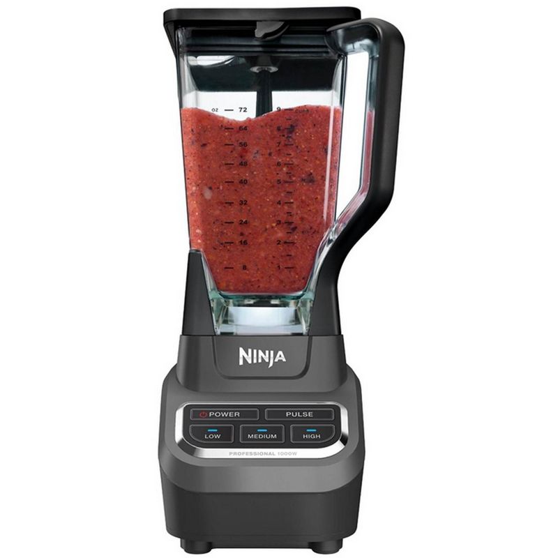 Ninja 100 Recipe Book & Professional Work Top Blender (Certified Refurbished)