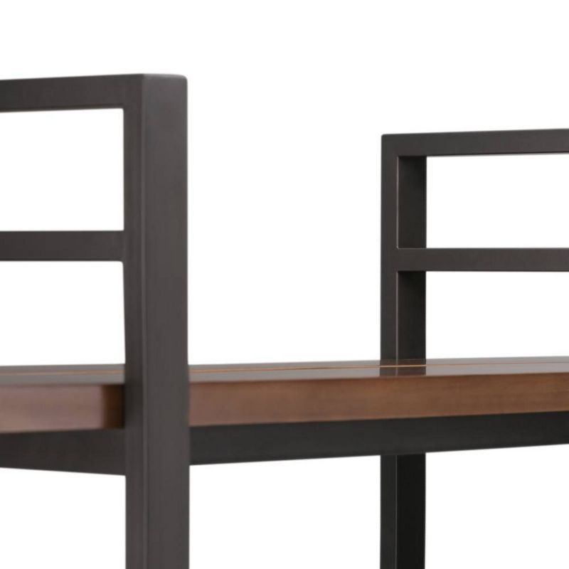 66"x54" Tyson Solid Wood Bookshelf Walnut - WyndenHall