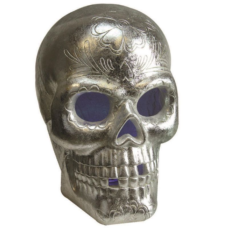 Northlight 3.5" Skeleton Skull Heads with Open Mouths Halloween Decorations 6ct - White/Gray