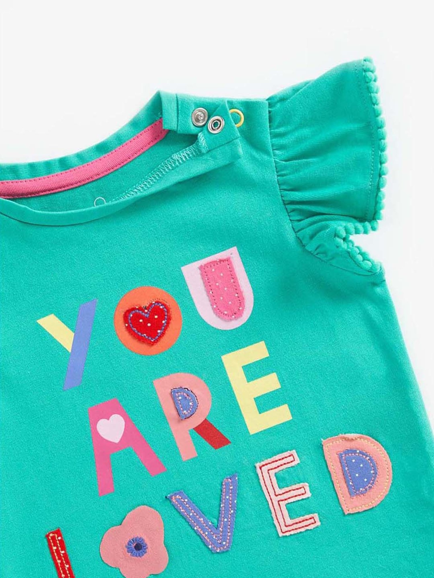 Mothercare Kids Teal Blue Cotton Printed Top