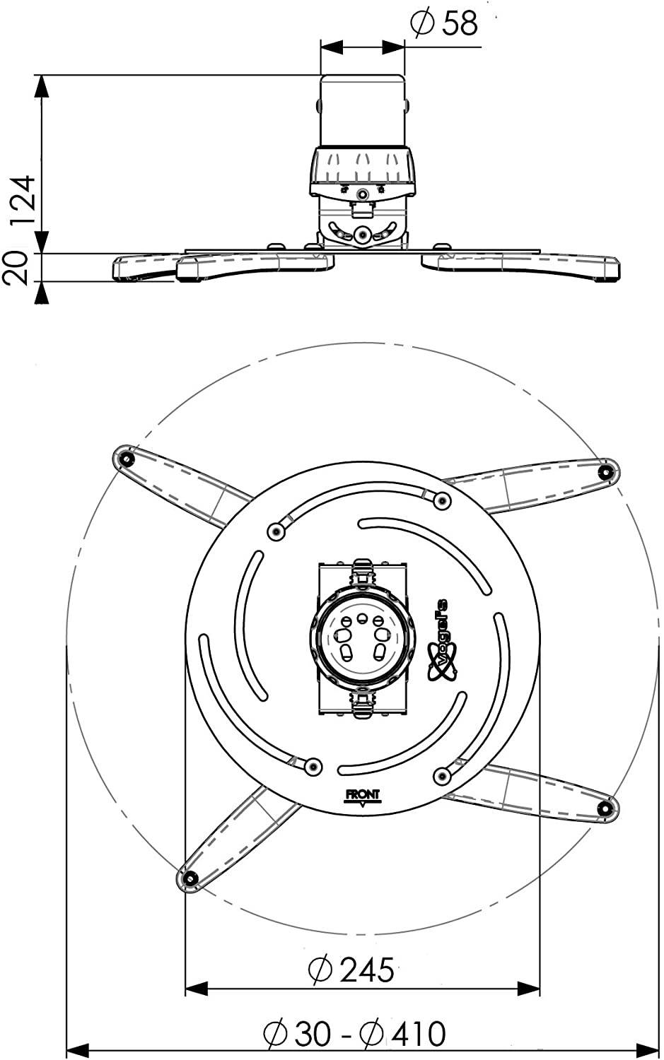Vogel's PPC 2500 Large Ceiling Mount for Projector