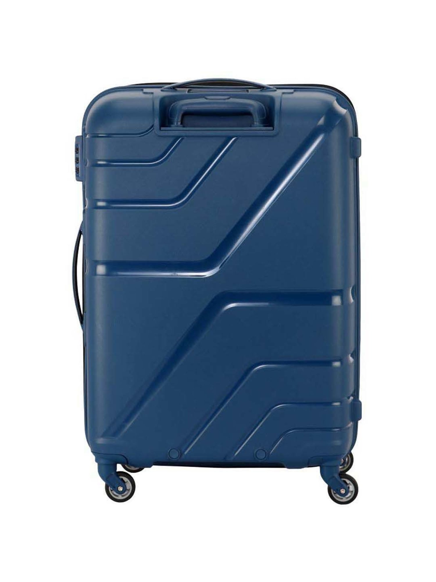 American Tourister Marine Blue Textured Hard Cabin Trolley - 38.5 cm
