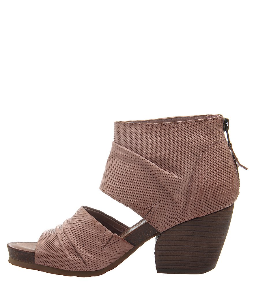 OTBT Patchouli Perforated Leather Block Heel Sandals