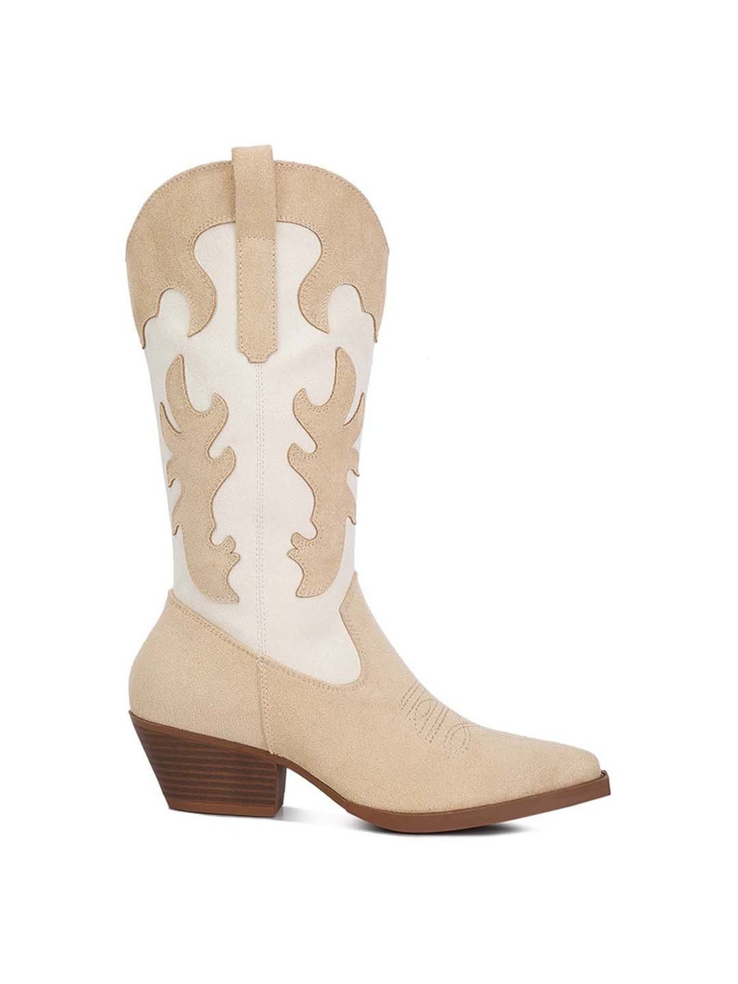 London Rag Women's Beige Cowboy Boots