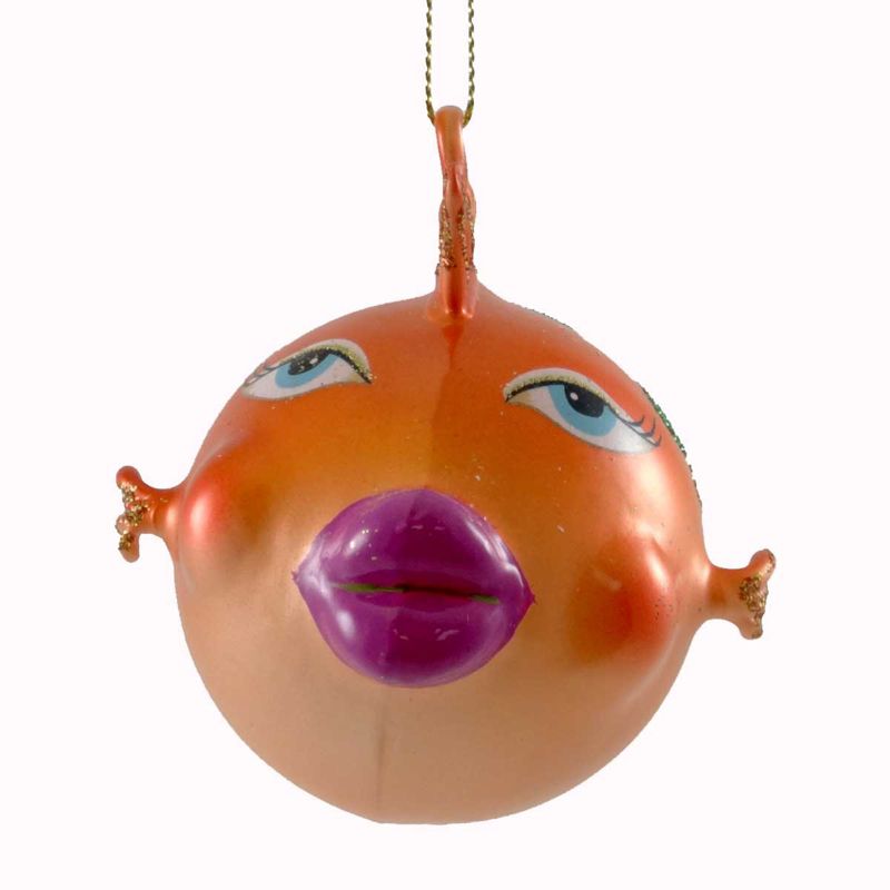 Holiday Ornament Fish Ornament Orange Ocean Sea Jim Marvin Glass  -  Tree Ornaments