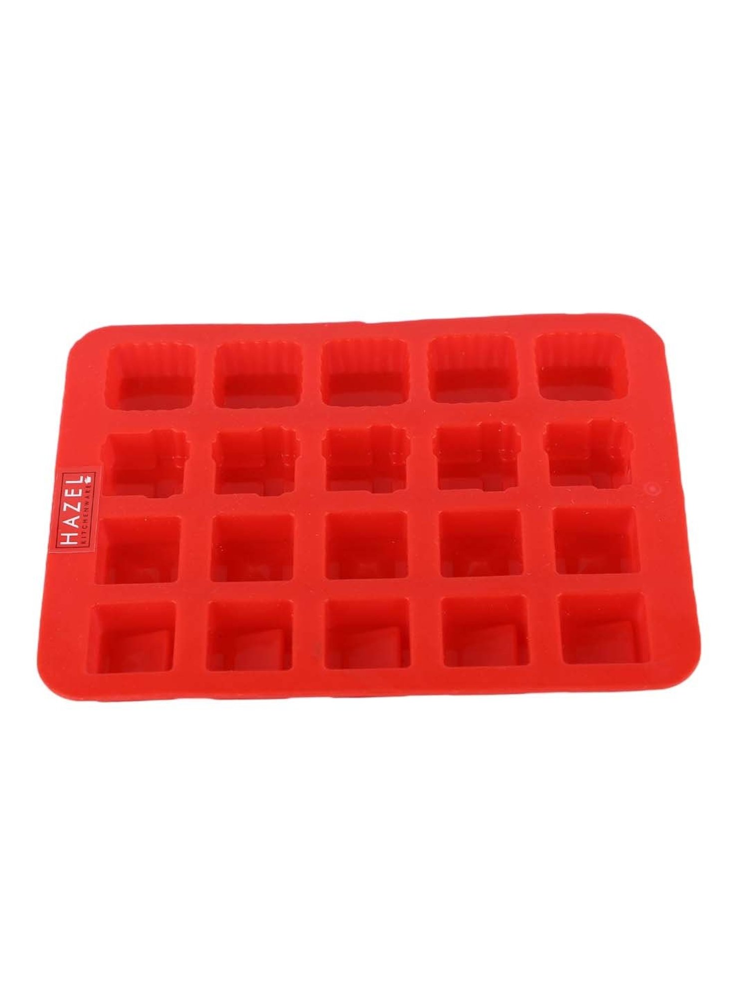 HAZEL Red Silicone Square Shape Baking Mould - Set of 1