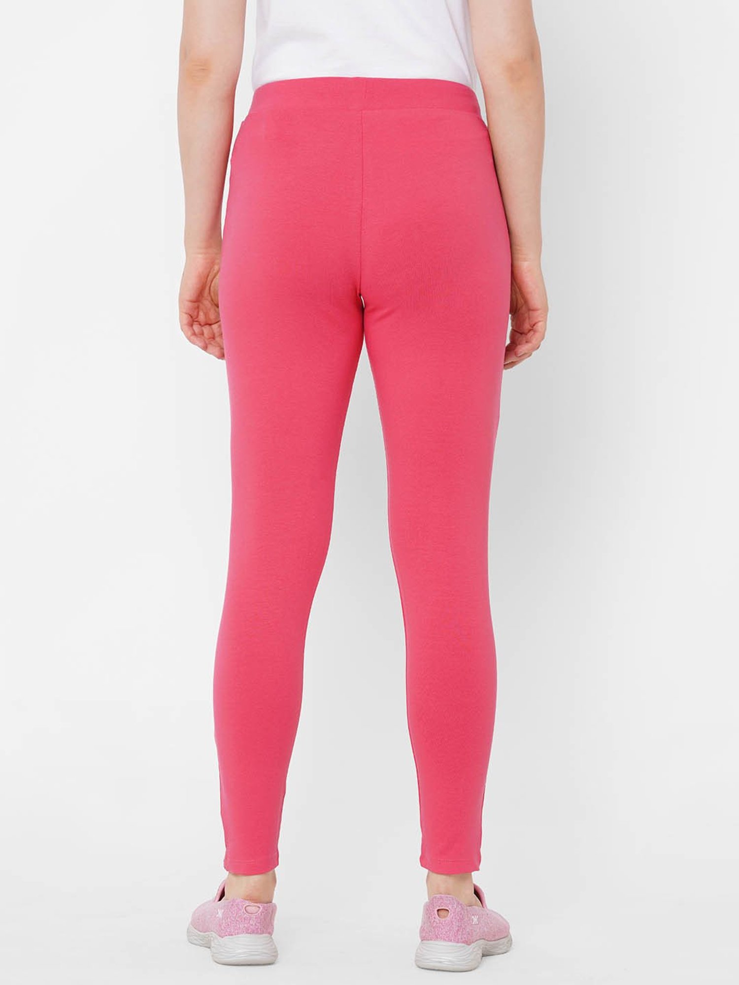 Sweet Dreams Candy Pink High Rise Casual Track Pants