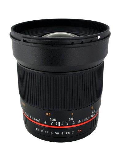 Rokinon 16mm F/2.0 ED AS UMC CS Lens for Sony E (NEX) Mount Cameras #16M-E