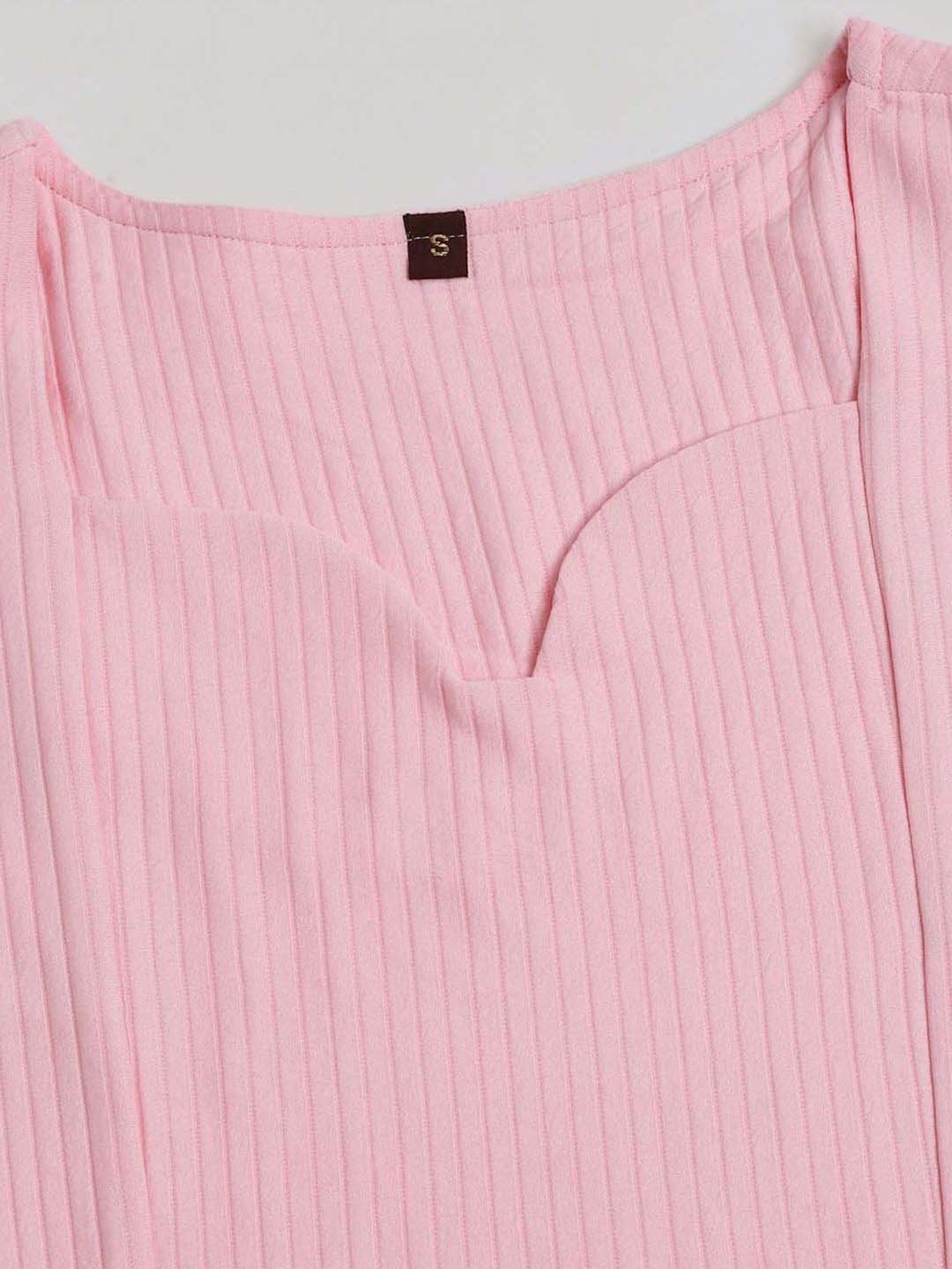 SELVIA Pink Regular Fit Top