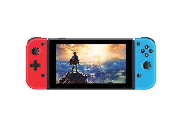 Wireless Joy-con Controller for N-Switch Console, Left and Right Switch Pro Remote Controller, Upgrade Version Plug and Play Auto Connect, Bigger Size Not Official Original One, Blue Red