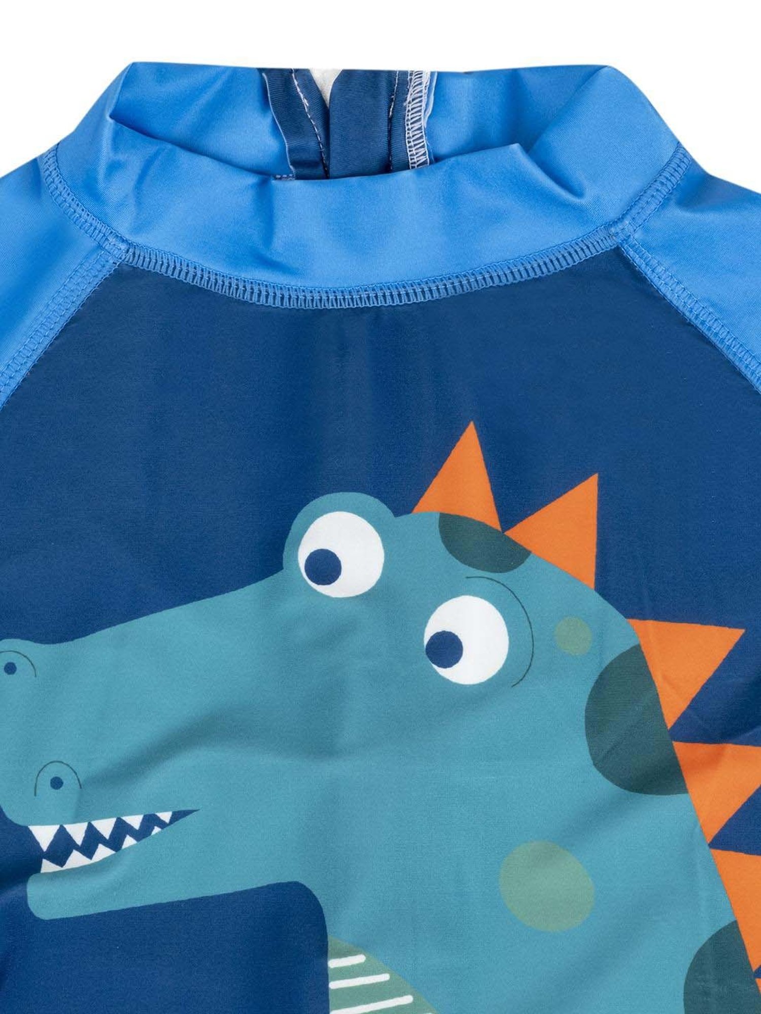 Baby Moo Kids Blue Printed Swimming Costume