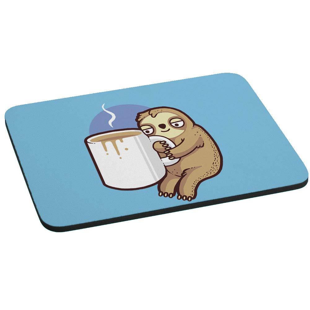 Randy Otter Good Morning Coffee Sloth Computer Mouse Pad